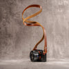 Raw Vintage Leather Camera Strap - Sahara