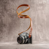 Raw Vintage Leather Camera Strap - Sahara