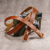Raw Vintage Leather Camera Strap - Sahara