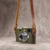 Raw Vintage Leather Camera Strap - Sahara