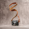 Raw Vintage Leather Camera Strap - Sahara