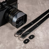Raw Vintage Leather Camera Strap - Stealth