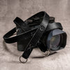 Raw Vintage Leather Camera Strap - Stealth
