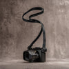 Raw Vintage Leather Camera Strap - Stealth