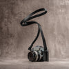 Raw Vintage Leather Camera Strap - Stealth