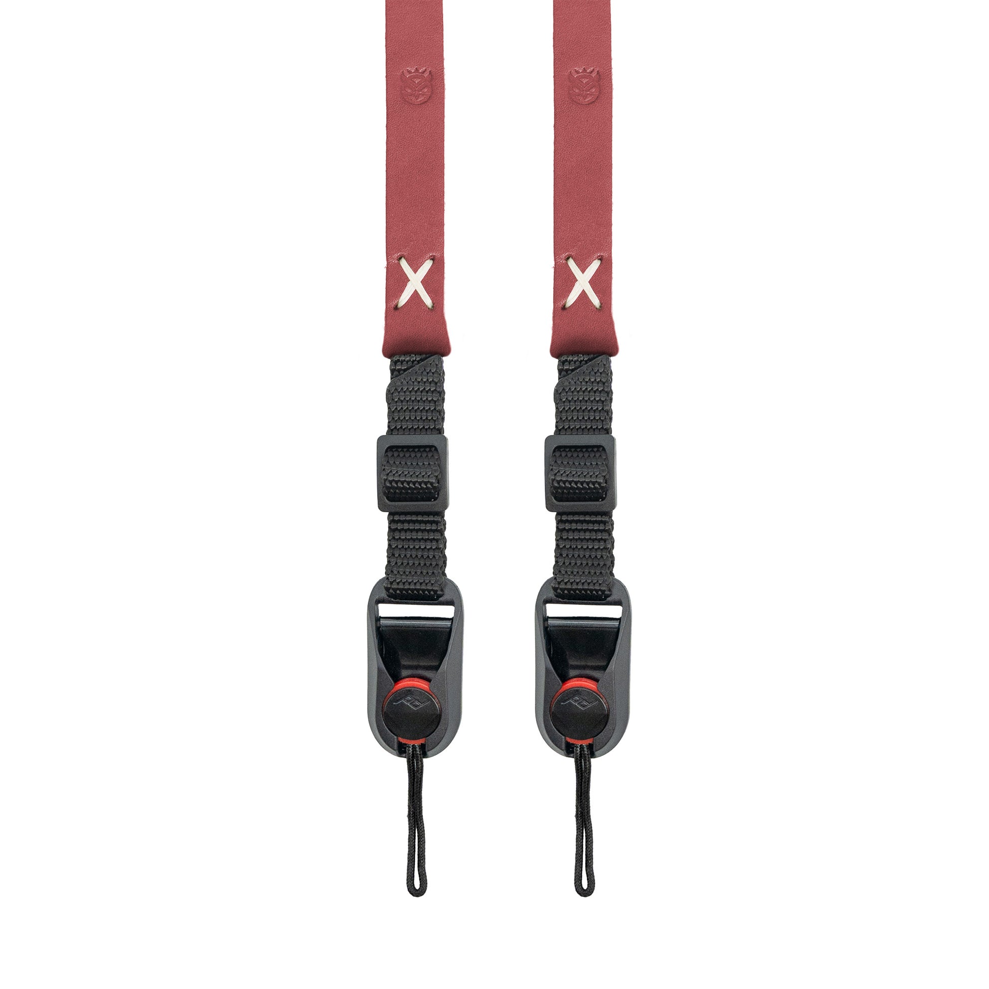 Comfy Raw Vintage Leather Padded Camera Strap - Red Dune - view 12