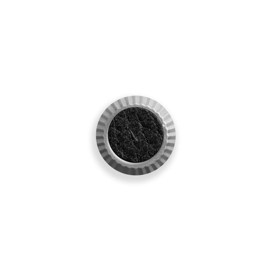 Shutter Topper CupCake Black Leather Silver Chrome