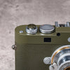 Safari Shutter Topper on an olive Leica M with a silver lens