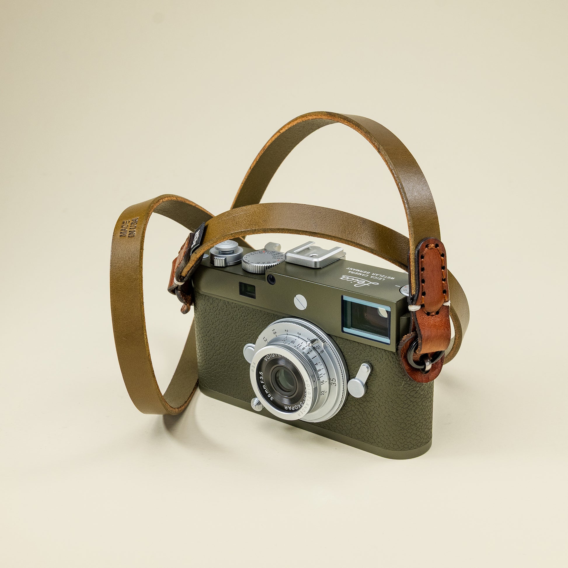 Slacker Leather Camera Strap OutBack