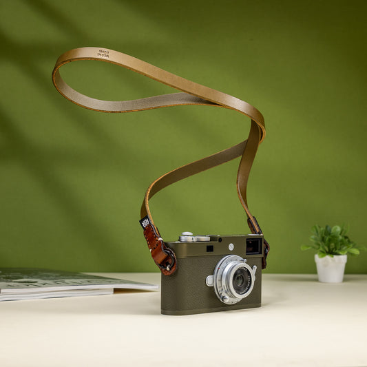 Slacker Leather Camera Strap OutBack