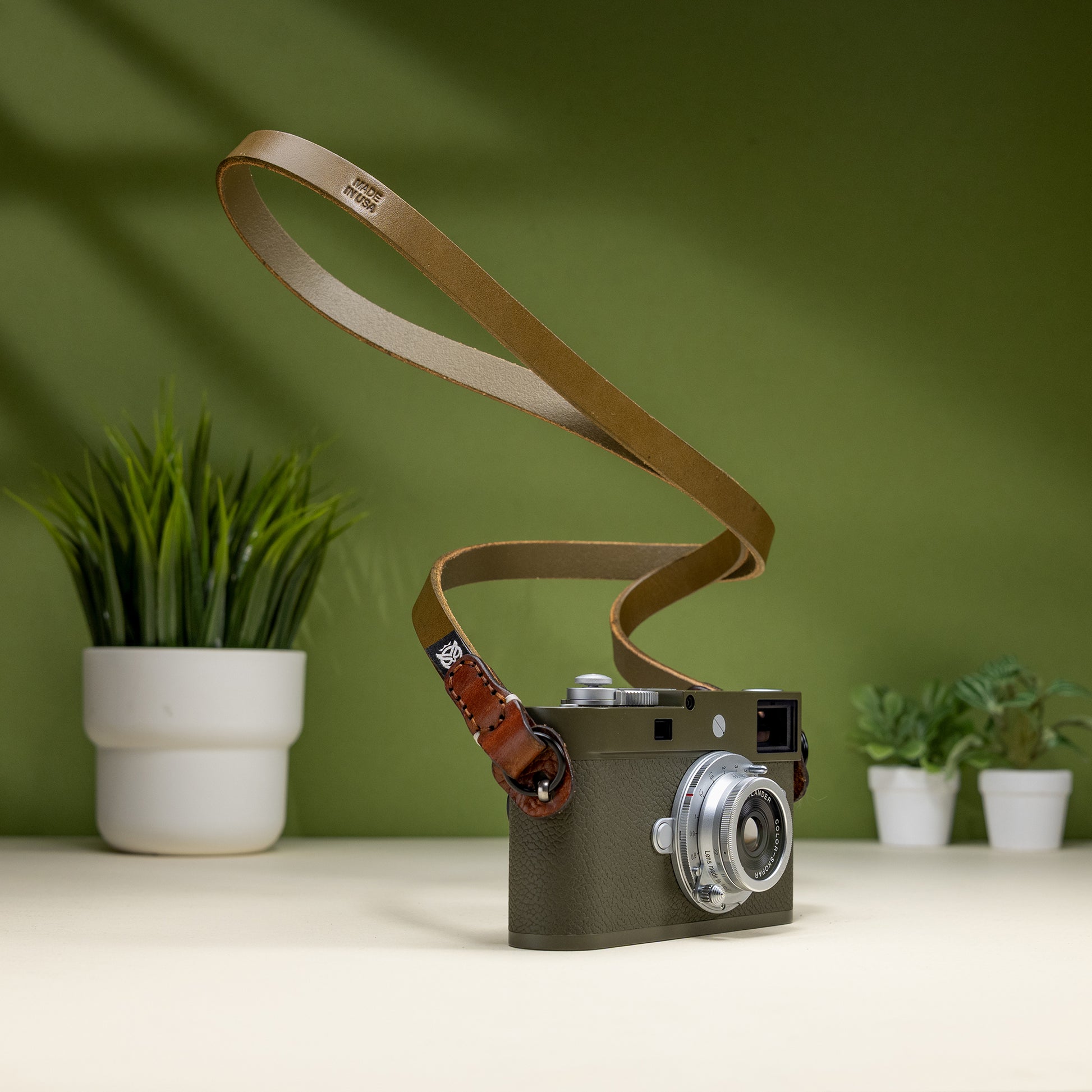 Slacker Leather Camera Strap OutBack