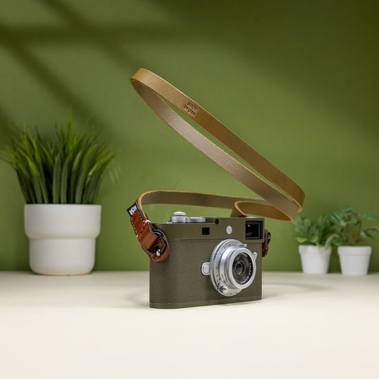 Slacker Leather Camera Strap OutBack