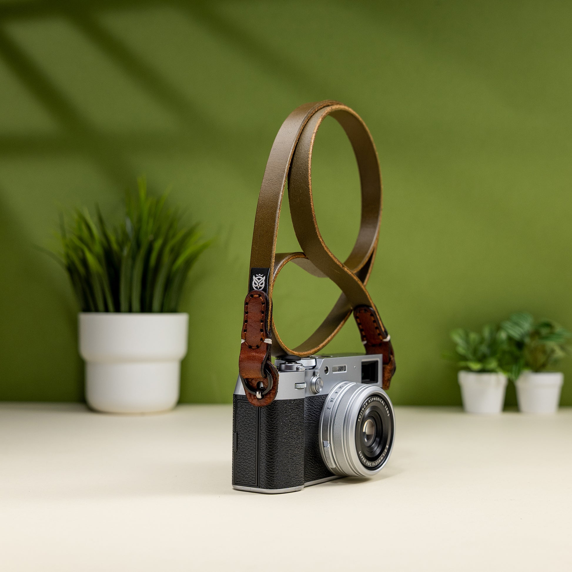 Slacker Leather Camera Strap OutBack