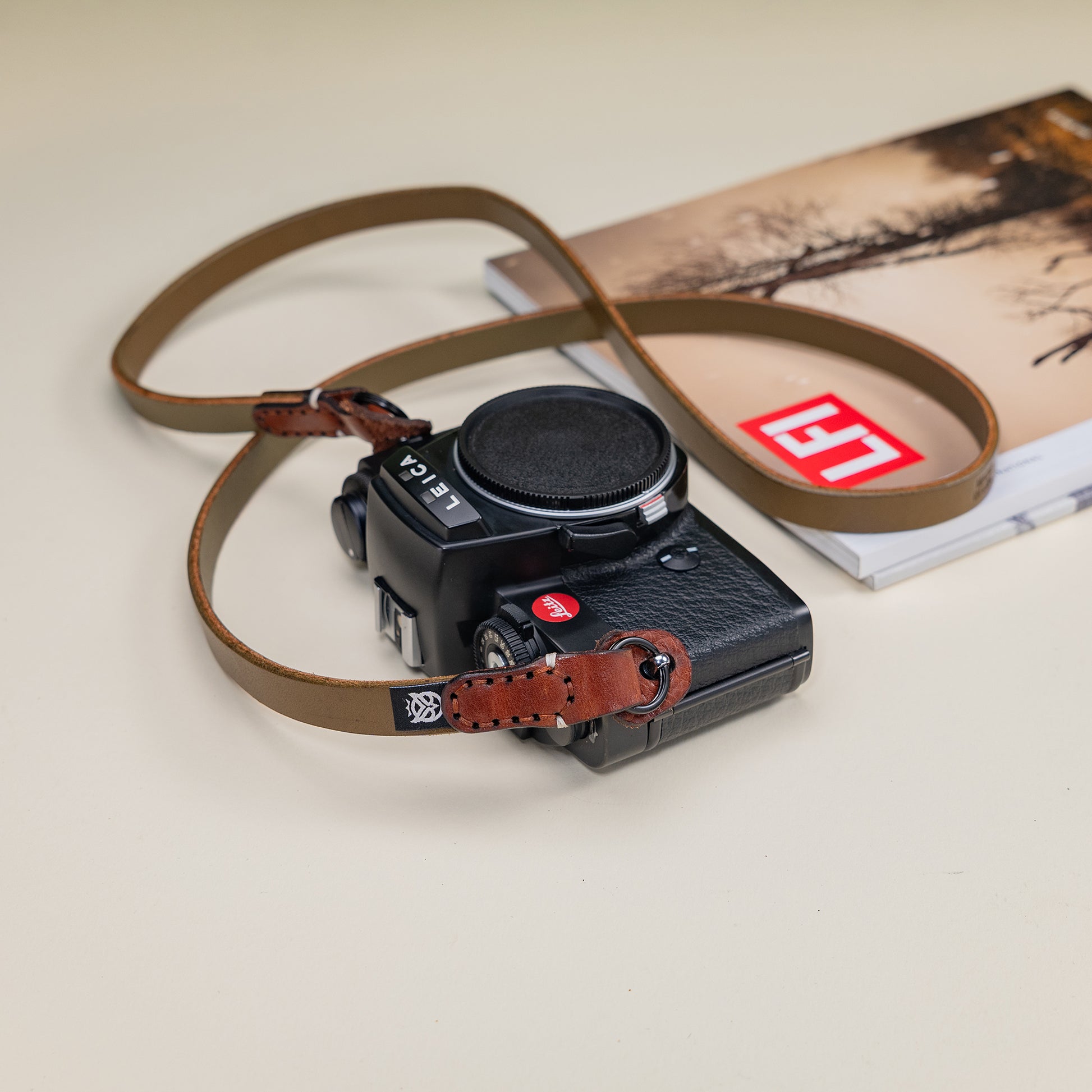 Slacker Leather Camera Strap OutBack
