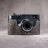 A Leica M11 in the Buffalo SlimCase, photographed from the front