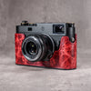 The Hot Lava SlimCase on a Leica M11, front angle with the lens focused close