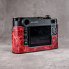 The back of a Leica M11 from the other side in the Hot Lava SlimCase