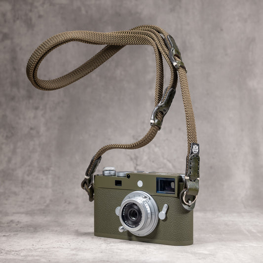 Correa de cuerda clásica verde militar