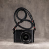 No Slice Steel Core Trailflex Adjustable Camera Strap - Black with Red Accent