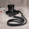 No Slice Steel Core Trailflex Adjustable Camera Strap - Black with Red Accent