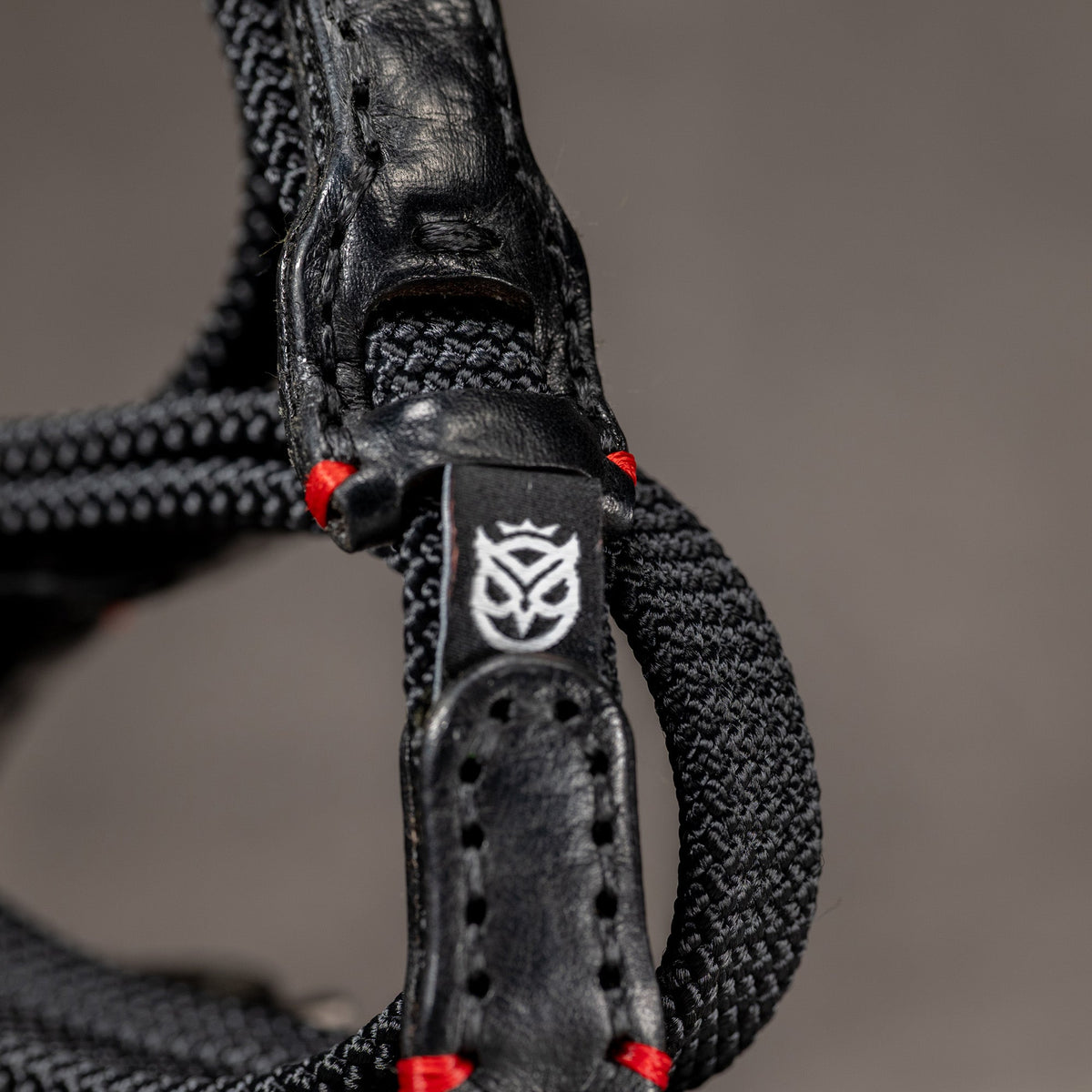 No Slice Steel Core Trailflex Adjustable Camera Strap - Black with Red Accent