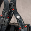 TwinPad Camera Strap - Black with Red Accent