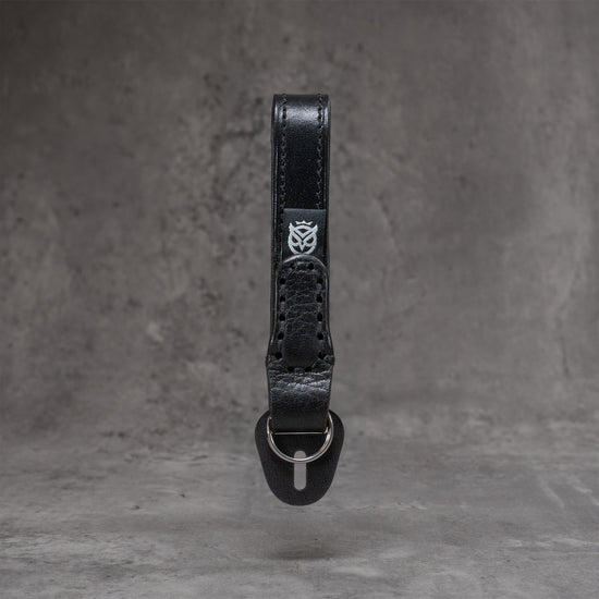Leather Thumb Strap - Stealth, front view