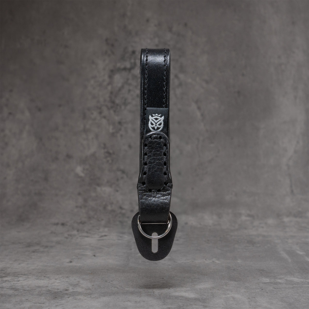 Leather Thumb Strap - Stealth, front view