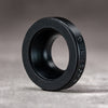 Black Chrome M-EyeKup with the Owlkrown engraving on the outer ring