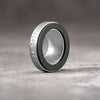Silver Chrome M-EyeKup showing the machined aluminum body and silicone pad