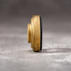 Side profile of the Owlkrown M-EyeKup in Solid Brass, machined in Miami